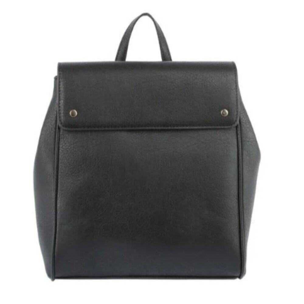 NWT Le Miel Convertible Backpack and Crossbody Bag Faux Leather Black